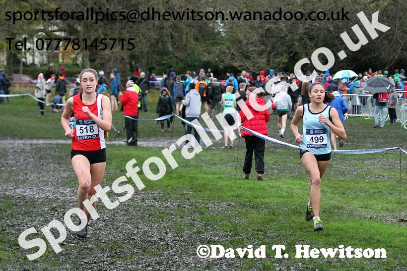Women under-17s, British Athletics Liverpool Cross Challenge, Sefton Park, Liverpool. Photo: David T. Hewitson/Sports for All Pics